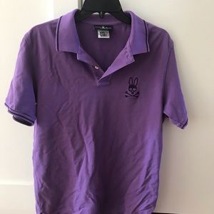 Psycho Bunny Polo Shirt purple size 6